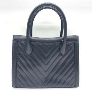 CHANEL Black Caviar Leather Tote Bag